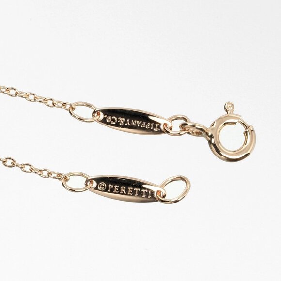 TIFFANY&Co. By the yard Bracelet Wrist Size7.5" K18 Pink Gold/diamond 1.26. - Picture 4 of 9